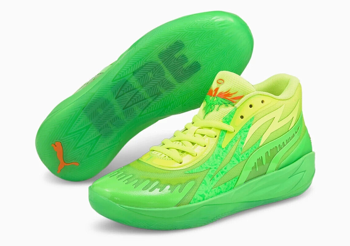 Puma Lamelo Ball MB.02 Nickelodeon Slime 377584-01 Basketball Shoes