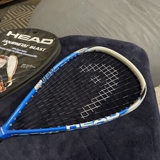 Head LiquidMetal Blast Racquet Ball Racket with cover. Preowned 3 5/8 in grip.