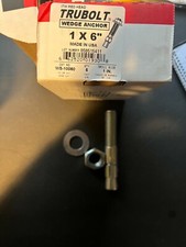 BOX OF 5 - ITW REDHEAD TRUBOLT 1X6" WS-10060 WEDGE CONCRETE ANCHOR Red Head