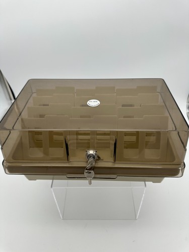 Vintage Personal 3 1/2" Diskette Storage Lockable DS-120L Original Case 3.5" - Afbeelding 2 van 8