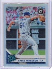 2019 Optic Rated Rookie Silver Prizm #62 Caleb Ferguson Los Angeles Dodgers