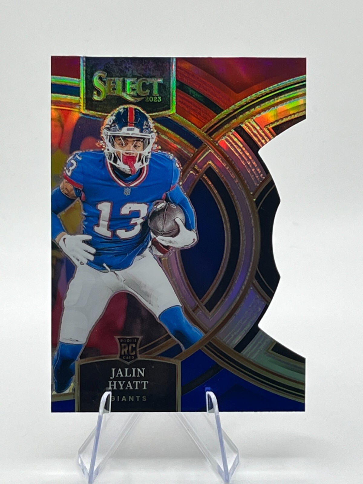 2023 Panini Select #173 Jalin Hyatt Red Blue Die Cut Rookie