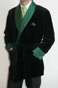 mens smoking jacket robe uk