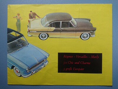 Plakat Werbung Regence Versailles Marly 3x Chic & Charme 3 große Europäer