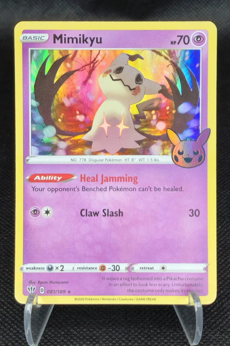 Mimikyu Pokemon Card Holo 2020 Trick Or Trade Halloween Special