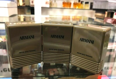 #ad Giorgio Armani Savon Pour Homme Soap for Men 3 x 50g 1.65oz =150g COSMAIR $59.50