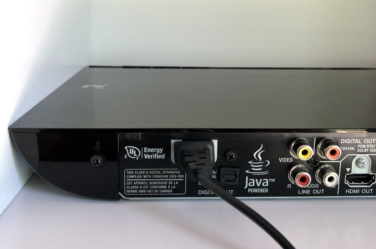 Sony 3D BluRay Disc DVD Player BDPS590 No Remote/Tray Cover