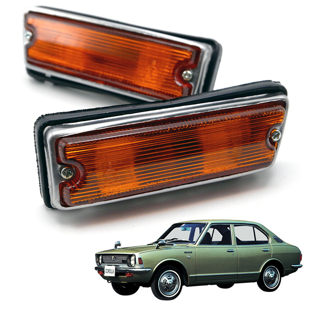 Pair Front Side Marker Light Lamp Fits Toyota Corolla Ke20