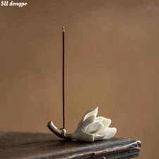 Simulated Magnolia Ceramic Penholder Small Ornament Writing Brush Ornaments