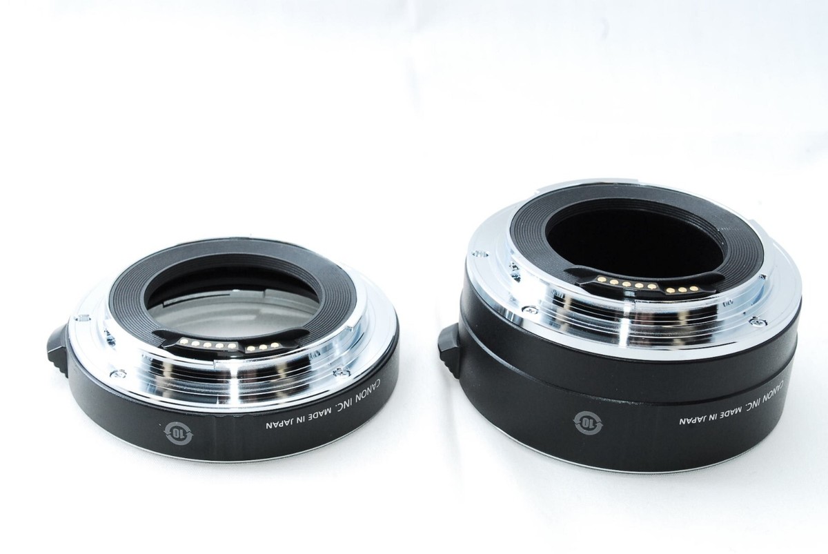 Mint] Canon Extension Tube EF12 II & EF25 II w/Box & Case for