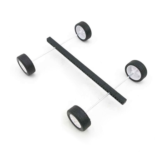 30mm / 38mm RC Model Wheels Rubber Tyres Vehicle Toy Car Plastic Hubs DIY 1:20 - Picture 4 of 13