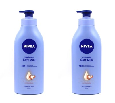 Nivea Verwöhnende Soft Milk Spender für trockene Haut , 2x625ml EAN4005900669940