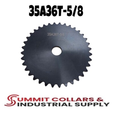 Summit Collars #35 Roller Chain Sprocket A Type 5/8'' Bore 36 Tooth