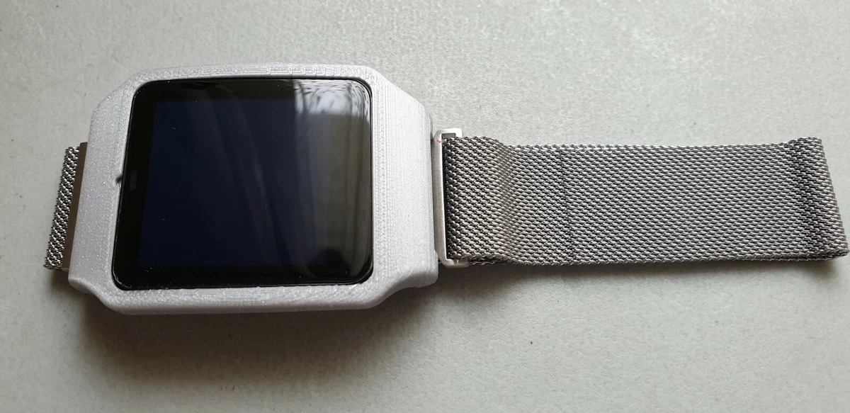 energi på vegne af lommeregner Sony SmartWatch 3 SWR50 Silver Housing & Silver MAGNETIC Metal Mesh Strap |  eBay