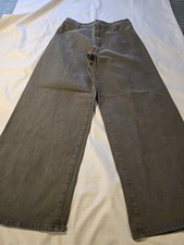 Womens Sz 8 Wide Leg High-rise Jeans Olive Green Universal Thread Euc