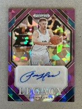 SAM HAUSER Auto 2024 Panini Prizm Draft Picks Legacy Signatures Purple Ice # /99