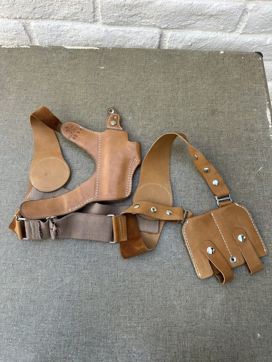 TEX SHOEMAKER ショットシェルポウチ Tex Shoemaker '70s vintage Spring Shoulder Holster by pat Pend 45