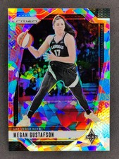 2024 Panini WNBA Prizm MEGAN GUSTAFSON Silver Ice Prizm #78 Las Vegas Aces (A)
