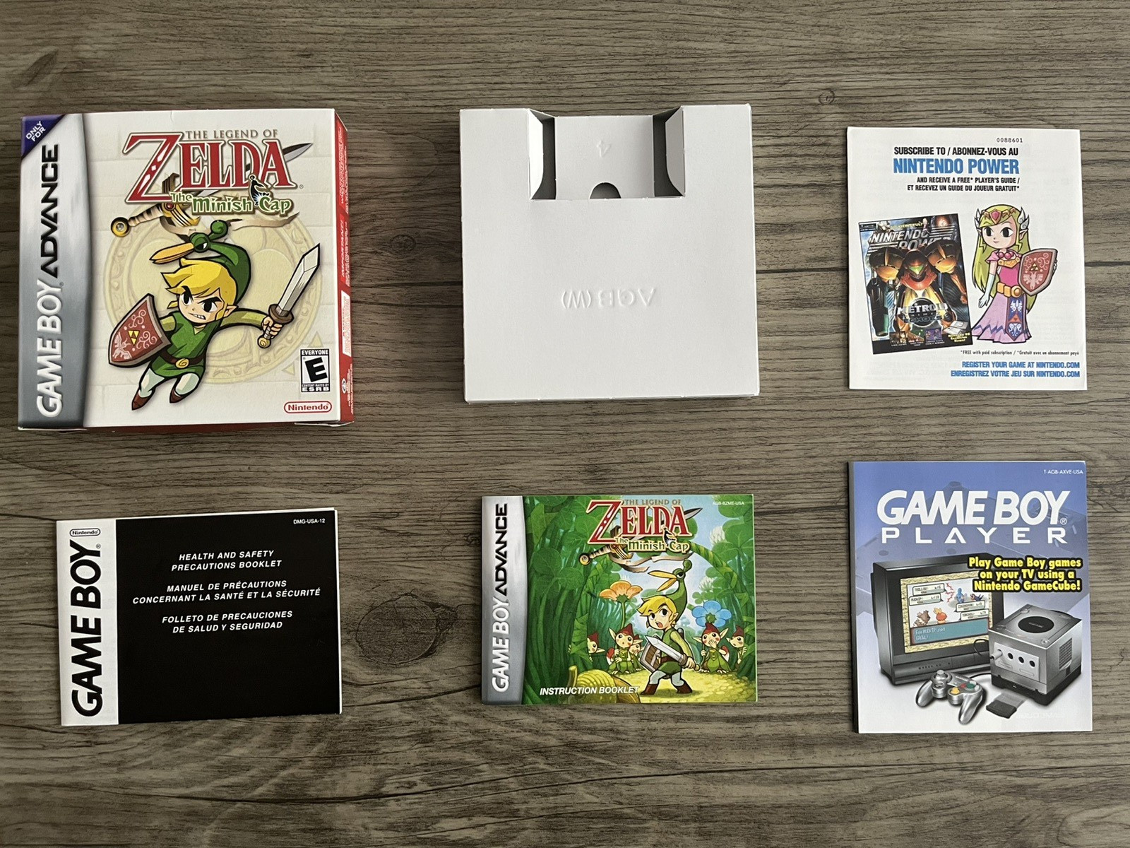 The Legend of Zelda The Minish Cap Game Boy Advance Box & Manuals ONLY No Game