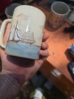 Vintage Otagiri Coffee Mug Ships Boat Harbor Nautical Sailboat  — photo 5