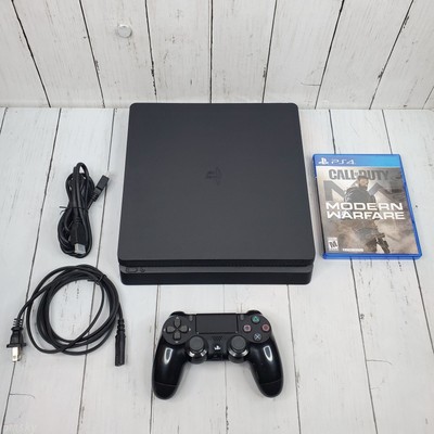 Bundle Sony PlayStation Slim PS4 1TB Black Console Gaming System  CUH-2215B