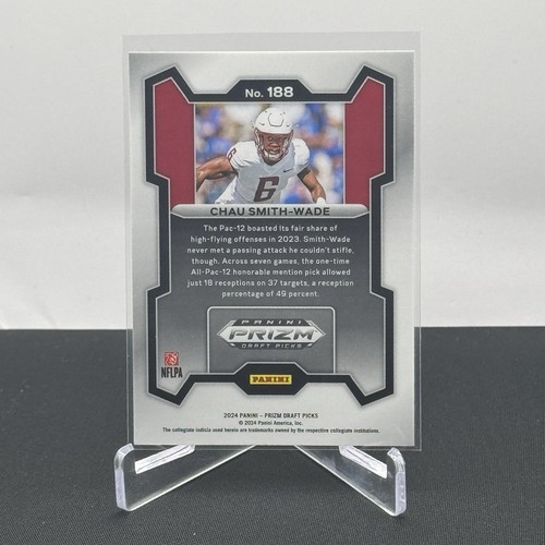 Chau Smith-Wade Washington State Cougars 2024 Panini Prizm Draft Picks Base RC - Foto 2 di 2