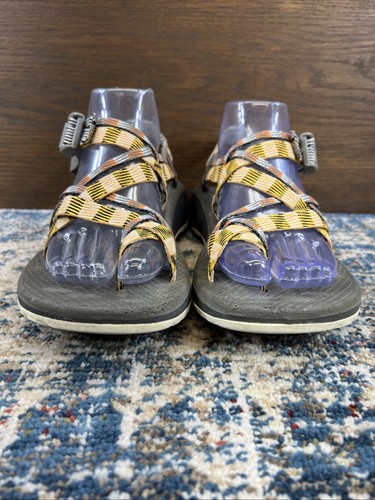 Chaco ZX/3 Sandals Women's 8 Gray Orange Strappy Sport Hiking Outdoor Trail Open - Picture 4 of 13