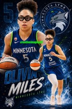 Olivia Miles WNBA Minnesota Lynx 4x6 GLOSSY PHOTO- Rookie All-Star