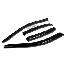 Fit 96-02 A4/S4/Rs4 B6 Smoke Tint Window Visor/Wind Deflector Vent Rain Guard