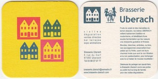 1 BRASSERIE UBERACH FRANCE SOUS BOCK BEER DECK BEERCOASTER VILTJE
