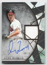 22 Topps Diamond Icons Single-Player Auto  Relics #SPA-GMA Greg Maddux #6/10