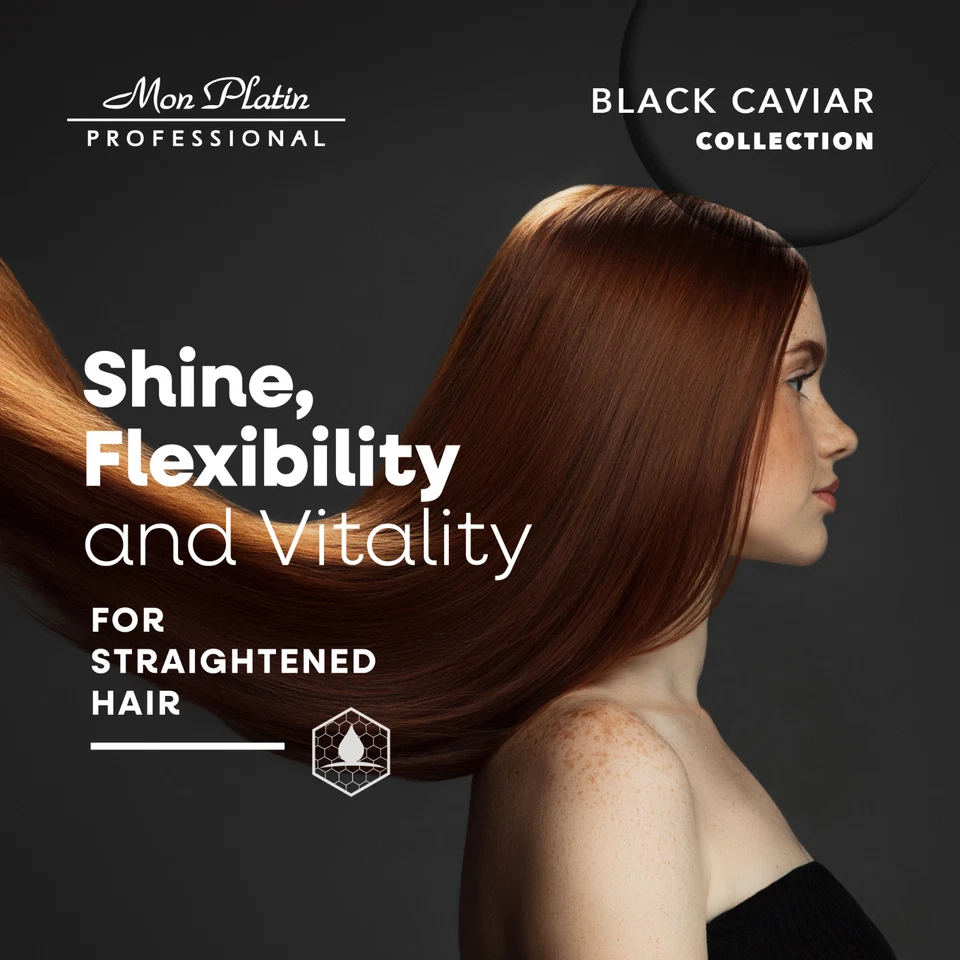 Champú reparador total Mon Platin Black Caviar 17 oz - para cabello alisado Foto 4 de 4