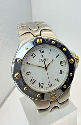  EBEL Men's Sportwave Stainless  Steel Watch Swiss Ref. E6187631 36 MM  