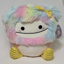Squishmallows Diane the Peach Bigfoot with Rain Boots Easter Plush 12  NWT