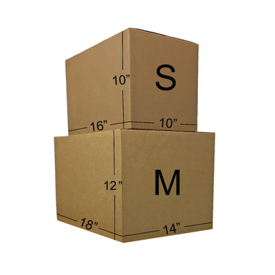 Basic Moving Boxes Kit + Supplies 18 Moving Boxes, Bubble, & Tape