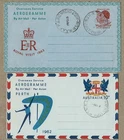 Australia 1963 Royal Visit 1962 Perth Games Aerogramme FDC RAAF PO RANDWICK NSW