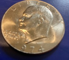 (1) 1974 D  Eisenhower One Dollar Coin