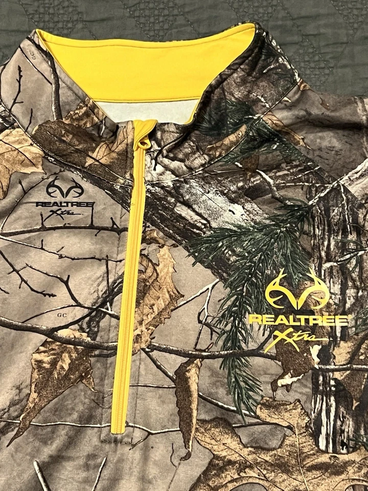 🟧🟧🟧 REALTREE XTRA CAMO 1/4 ZIP PULLOVER MEN’S XL - Image 3 of 4
