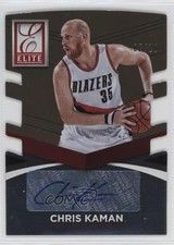 2014 Donruss Elite Status Signatures Gold Die-Cut 2/10 Chris Kaman #65 Auto 0fo5