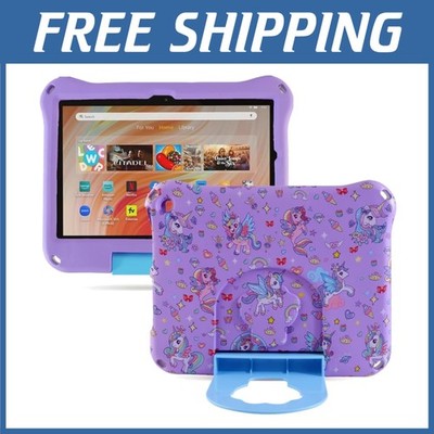 Unicorn Fire HD 8 Kids Tablet Case 2020 2022 2024 Purple