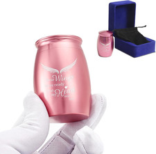 Small Keepsake Urns for Human Ashes for Women/Female//Mom/Mother 2.7" Pink Min