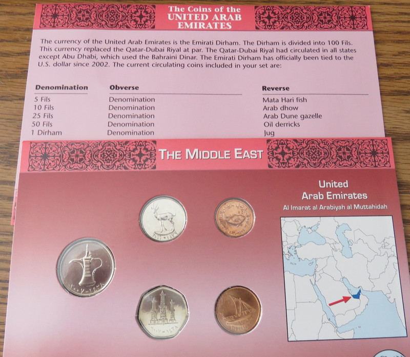 Coin Sets of All Nations UAE United Arab Emirates UNC