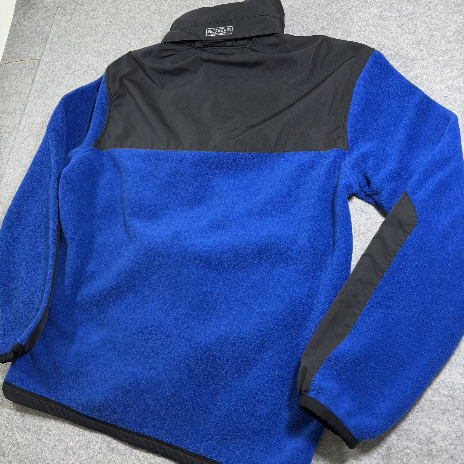 Vintage Polo Ralph Lauren Polartec Hooded Fleece Jacket Mens M Blue Full Zip thumbnail 15