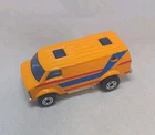 Matchbox Lesney Superfast No68 CHEVYVAN in ORANGE with RED & BLUE stripe tampos
