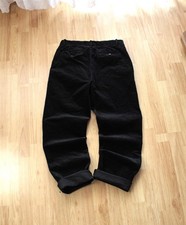 Polo Ralph Lauren Corduroy Pants Vintage Mens Size 33x32 Trousers Black