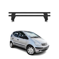 Menabo Dachträger für Mercedes A Klasse W168 1997-2004 50kg Alu Schwarz 2x