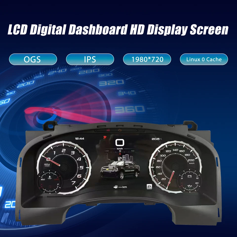 Cuadro de instrumentos digital para GMC Yukon Chevrolet Silverado 2007-13 Foto 4 de 4