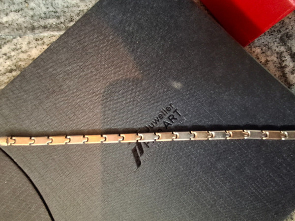 Armband  Weiss-Gelbgold 333Karat