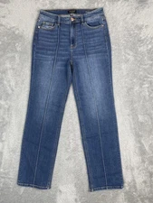 Judy Blue Jeans Womens 13/31 Straight Fit Stretch Denim Front Seam JB82571MD-CO
