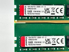 Kingston 32GB 2x16GB 2Rx8 PC4-3200AA DDR4 Defective Desktop Memory